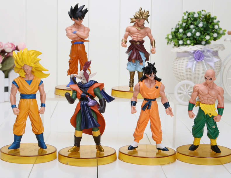 Dragon Ball Z set of 6 PVC DBZ Action Figures (approx 11cm)