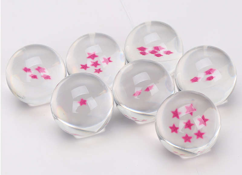 DBZ Dragonballs with Original Box - Dragon Ball Z - Clear Dragon Balls