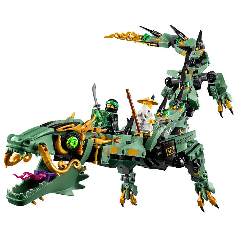 Lego -compatible Building Block set - Ninjago Green Dragon (592 pcs blocks)