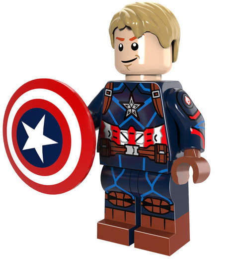 Captain America Lego -compatible Minifigure - Captain America Mini