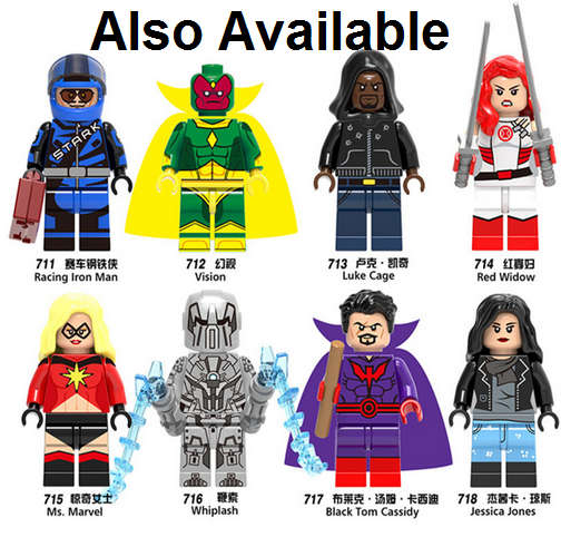 Superheroes Lego -compatible Minifigure - Vision Mini