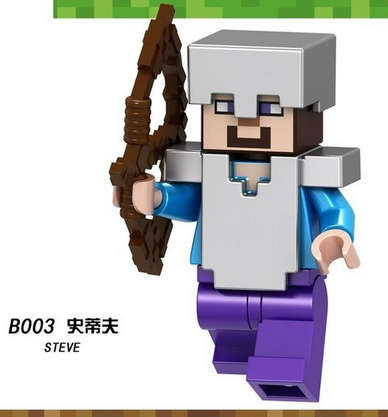 Minecraft Lego -compatible Minifigure - Steve