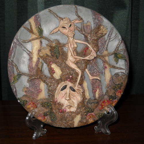 RARE WEIRD ORNAMENT WITH STAND