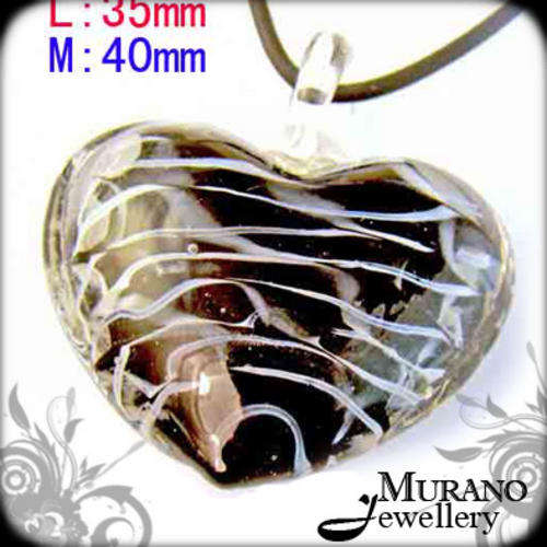 MURANO Lampwork Glass PENDANT & Free Gift Necklace