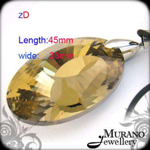 CRYSTAL Charm PENDANT & Free Gift Necklace