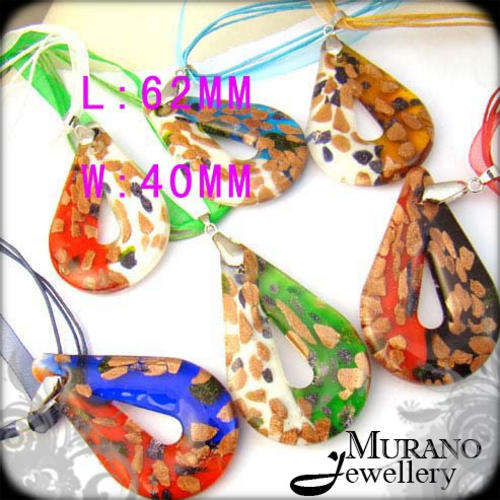 """RED-BLUE"" MURANO  PENDANT"