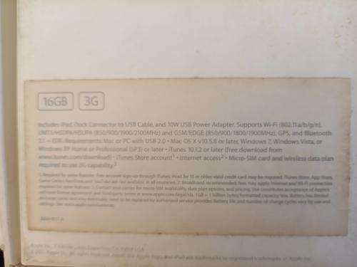 Apple iPad 2 16GB 3G + WiFi