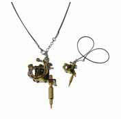 Novelty Miniature Tattoo Machine Pendant - Jewellery Tattoo Machines