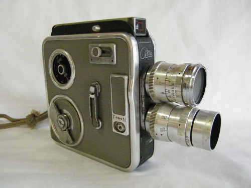 Vintage A8lla video recorder camera in bag with Gossen Colar Finder light meter - as per photo