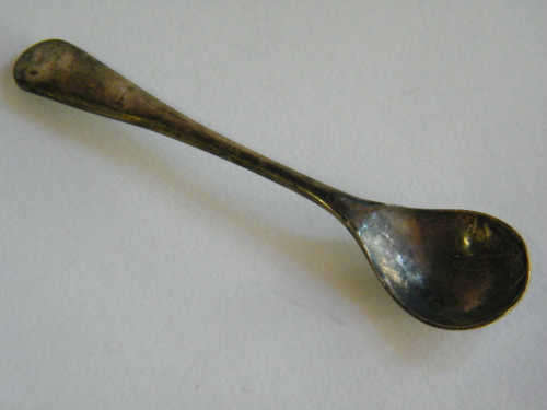 Silver Plated salt spoon - @ CRAZY R1 start