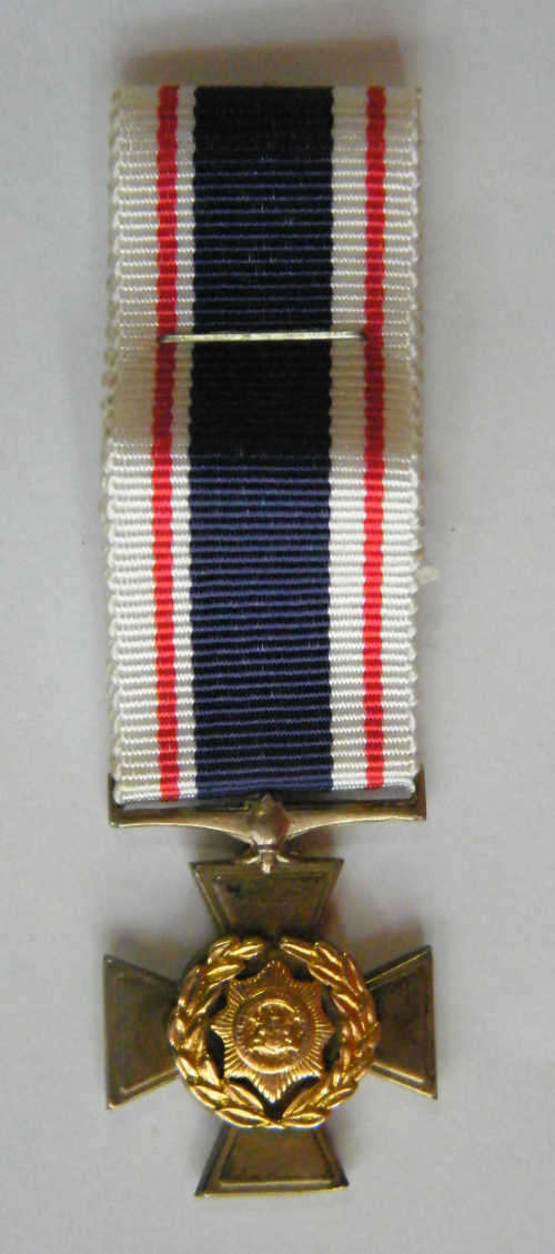 SA Silver Cross for Gallantry/Papperheid Miniature Medal - as per photo