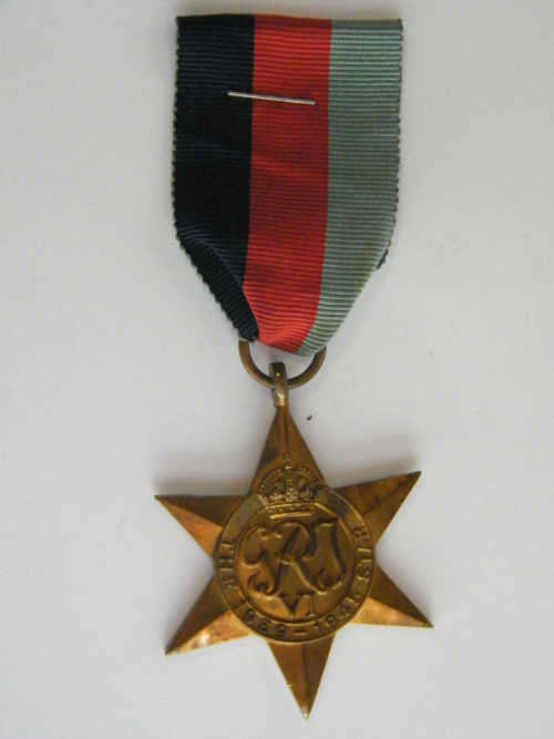 WWII 1939/45 Star - unnamed - as per photo