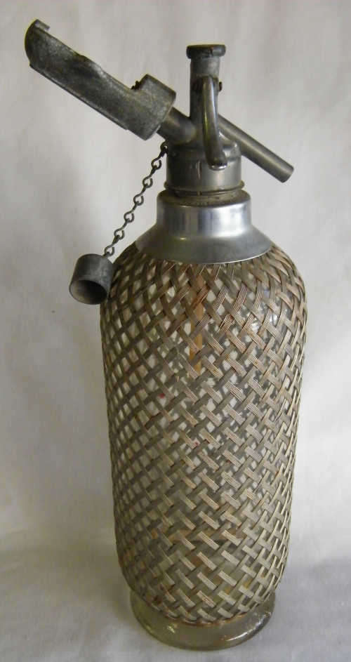 Vintage Soda bottle with mesh - as per photo