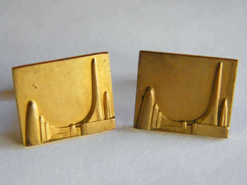 Pair of Taal Monument cufflinks - as per photo