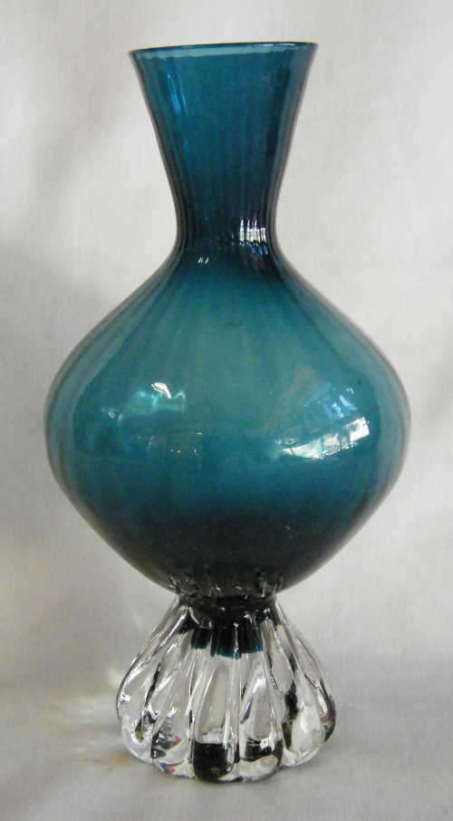Blue Glass vase - as per photo