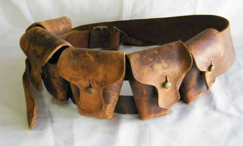 WWII Leather Ammo belt - as per photo