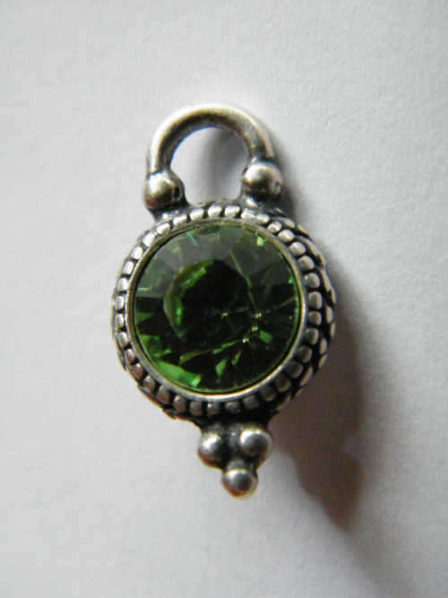 Miglio Pendant with Green Swarovski - as per photo