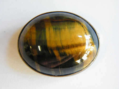 Vintage Tigers Eye Brooch - as per photo