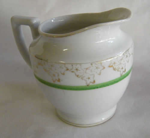 Gold & Green Milk Jug - as per photo