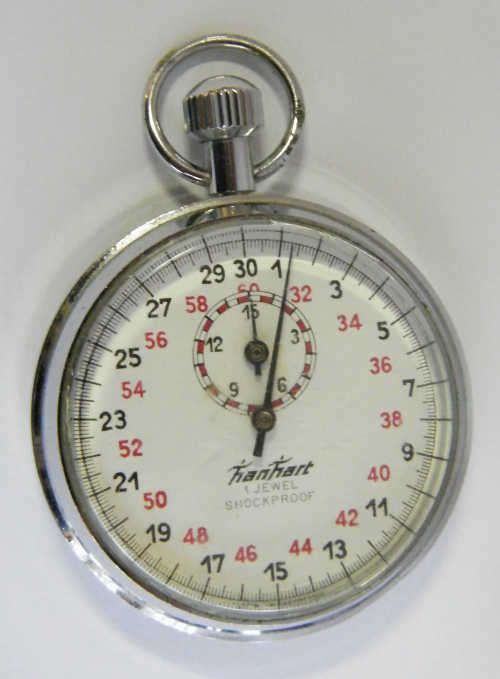 Vintage HANHART stopwatch - working - MARKED DOWN WAS R750