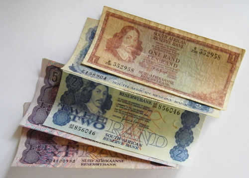 Lot of 7 Old SA Notes - as per photo