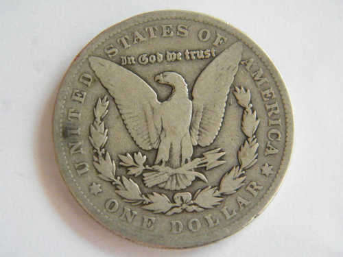 1904 Morgan Dollar - well used - as per photo