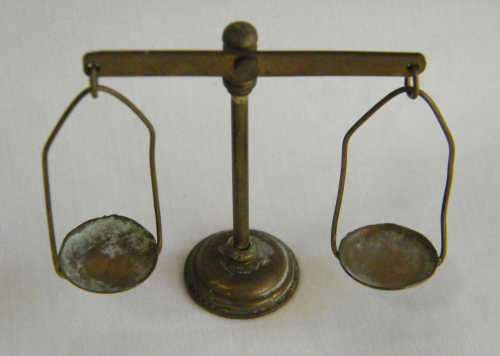 Miniature Brass Scale - Nik Naks - as per photo
