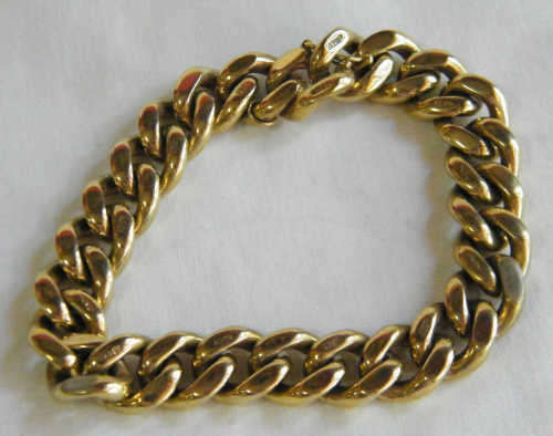 Gold Color Bracelet - stamped 18ct but does not test gold - as per photo