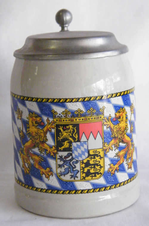 TK German beer mug with Bayern coat of arms - as per photo
