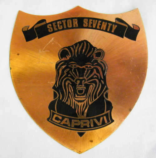 Sector Seventy CAPRIVI plaque - as per photo