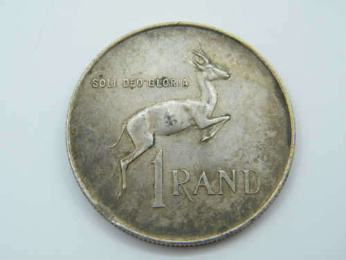 1966 South Africa R1 coin - as per photo