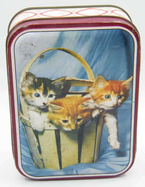 Vintage Cat Tin - as per photo