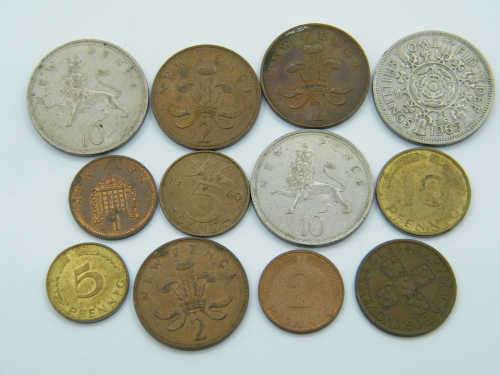 Lot of 12 assorted International Coins - as per photo