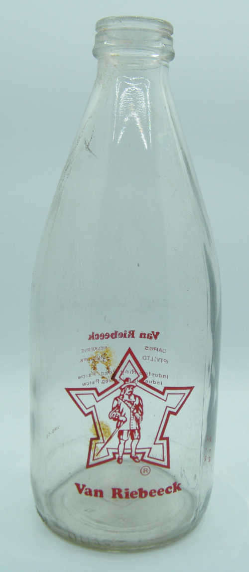 Van Riebeeck Dairies Parow Milk Bottle - as per photo