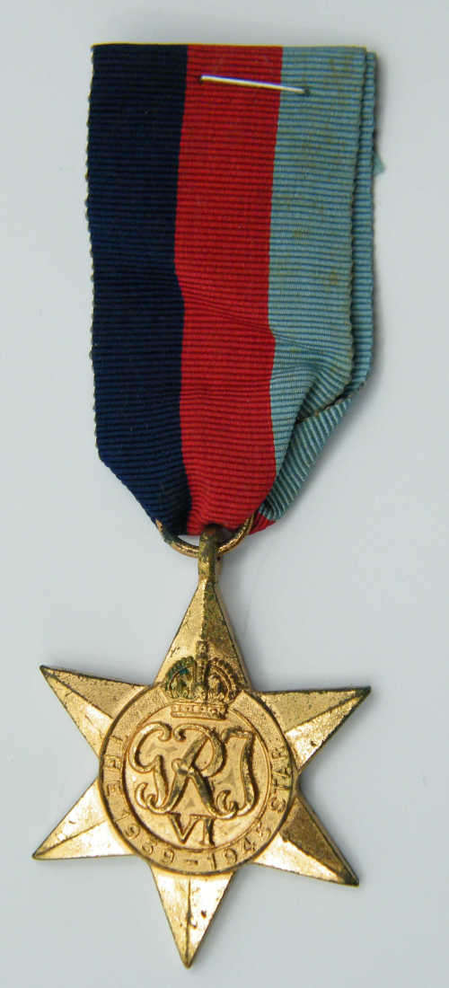 WWII 1939-1945 Star Medal issued to SAP198150 PF van Reenen - as per photo
