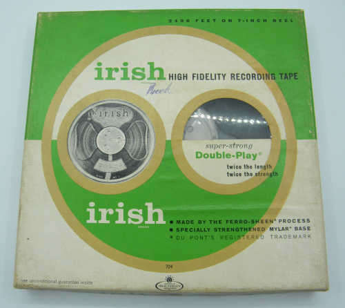 Irish Brand reel to reel recording tape - as per photo