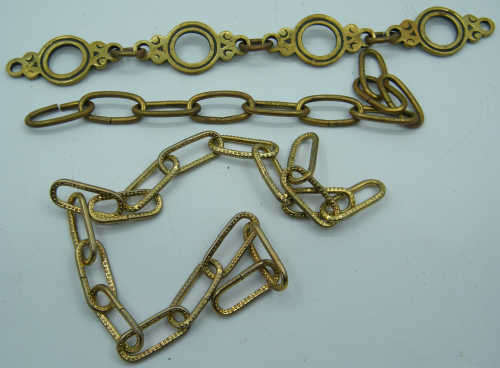 Lot of 3 Vintage Toilet Chains - as per photo