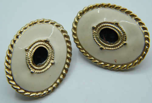 Vintage clip on earrings - as per photo