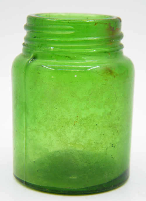 Vintage Green Glass Bottle - as per photo