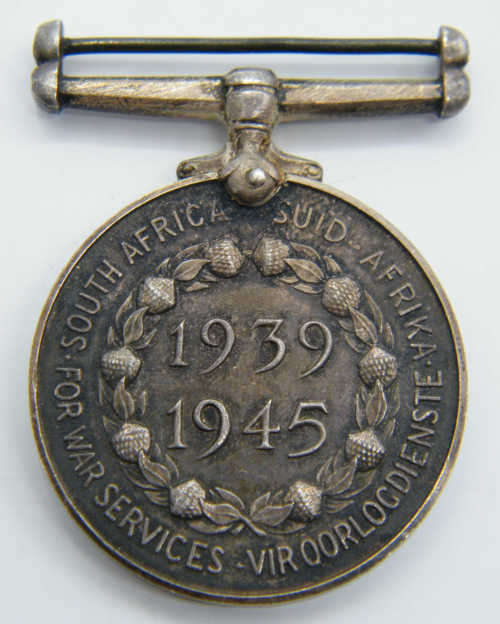 For War Service South Africa 1939/1945 medal - as per photo