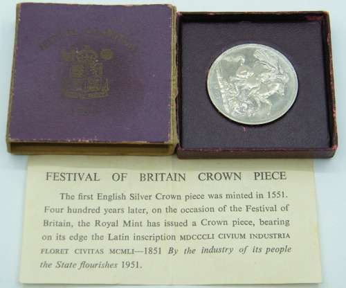 Festival of Britain 1951 British Crown - as per photo