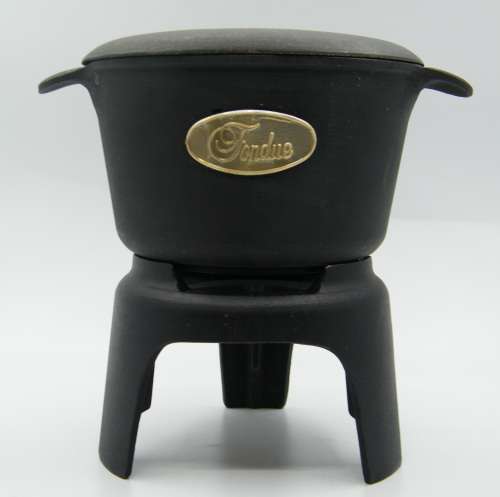Cast Iron Fondue Set - as per photo