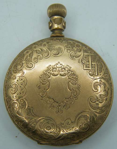 Vintage AmericanWaltham Gold Plated Pocket Watch - as per photo