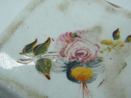 Antique French enamelled trinket box - as per photo