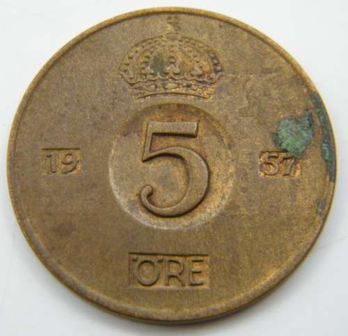 1957 Norway 5 Ore - as per photo