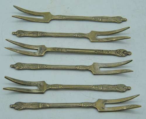 Lot of 6 EPNS Apostle Forks - as per photo