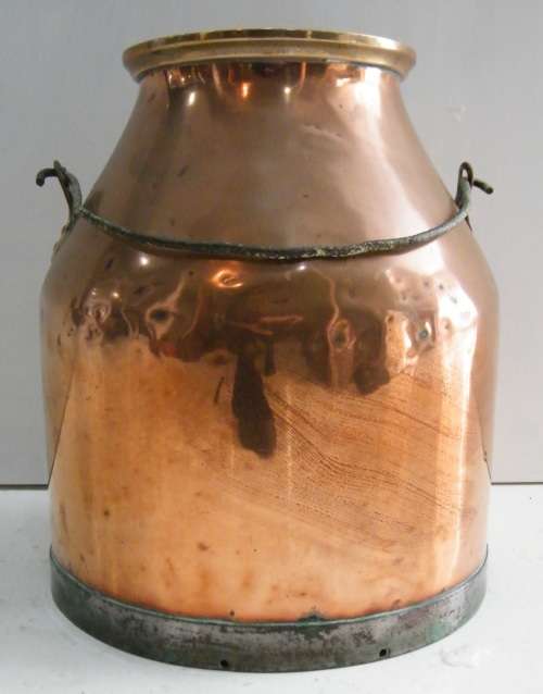 Large Vintage Heavy Copper Mik Jug - as per photo