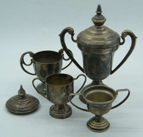 Loot of 4 Vintage EPNS Trophies - as per photo