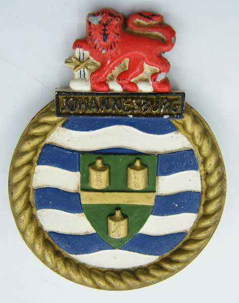 SA Navy Johannesburg  Plaque - as per photo