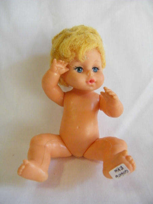 Vintage rubber and plastic doll - as per photo